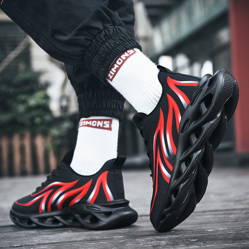 2025 New Autumn Beacon Leather Shoes Blade Couple Shoes Fashion Men's Sports Breathable Dad Shoes