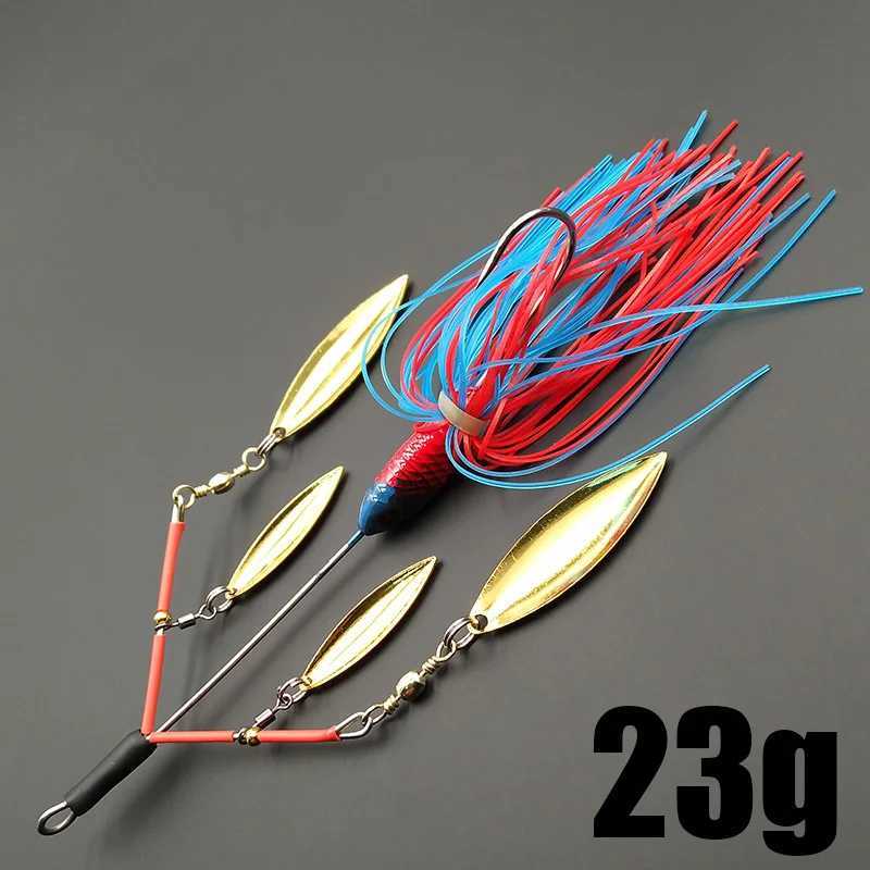 Lunker Spinner Baits Hard Fishing Lure 23g Noisy Buzz Rotating Blade Bubb Vibration Tand Spin Willow Bass Trout Perch PikeXJ241128