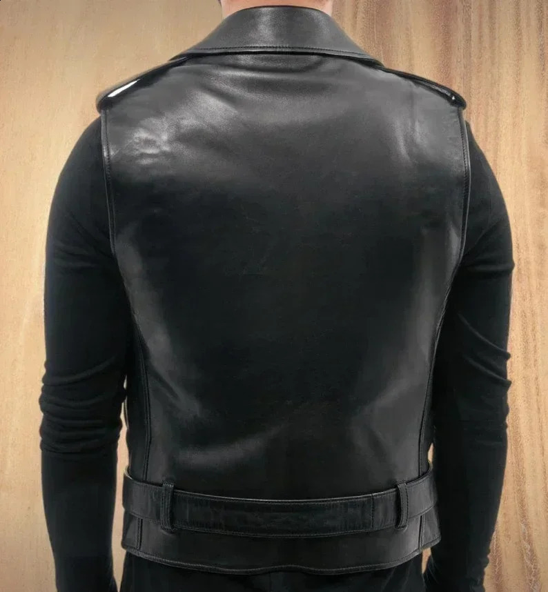 Leather Camisole Knight Costume Men Medieval Armor Sleeveless Vest Top Lace Up Waistcoat 251015