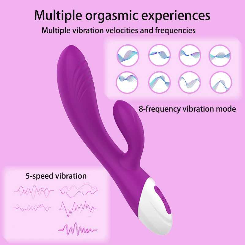 G Spot Powerful Dildo Female Vibrator Dual Vibration Clitoris Stimulation Vagina Massage For Women Masturbators Adult Sex ToysXJ241206