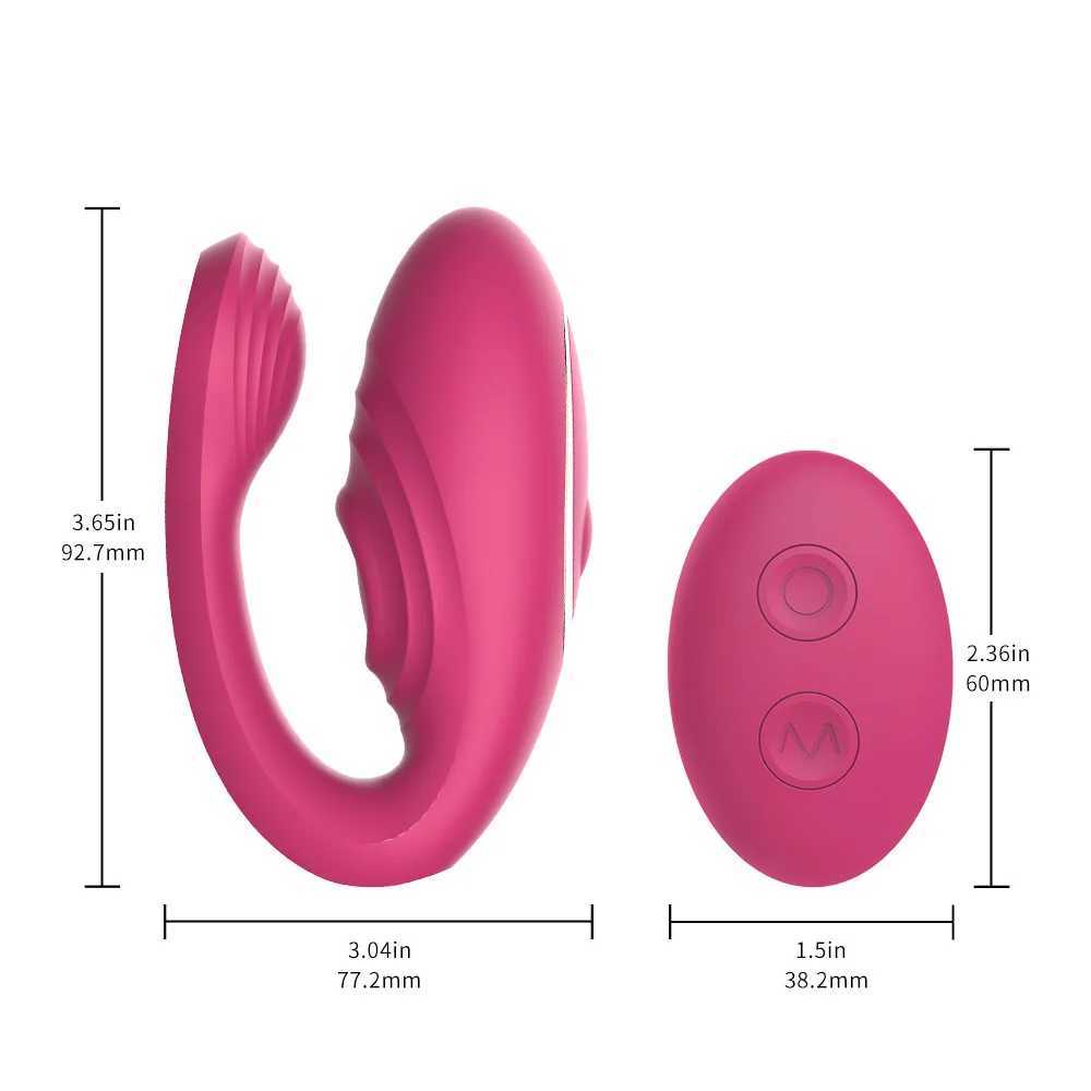 U Shape Panties Vibrators for Women G Spot Clit Erotic Tapping Massager Double Vibrating Silicone Sex Toys CouplesXJ241206
