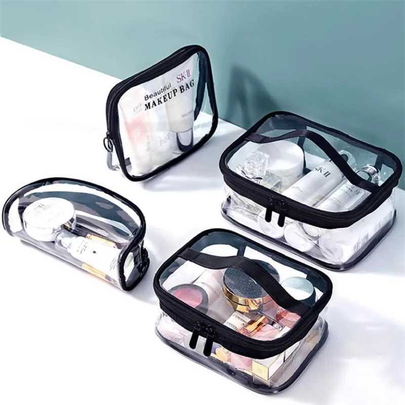 Transparent PVC Cosmetic Bag For Women Waterproof Clear Makeup Bags Beauty Case Make Up Organizer Storage Bath Toiletry W BagXJ241206