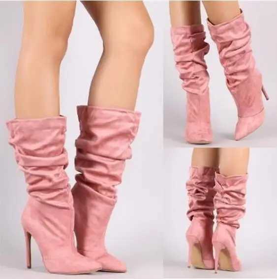 High Quality New Warm Boots Thick H Simple Thick H Autumn Winter Boots Knee High H T241206