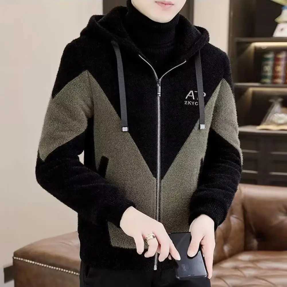 2024 Autumn Winter Wool Blends Jacket Men Thick warm Casual Business Trench Coat Slim Short Streetwear Overcoat Social ClothingXJ241206