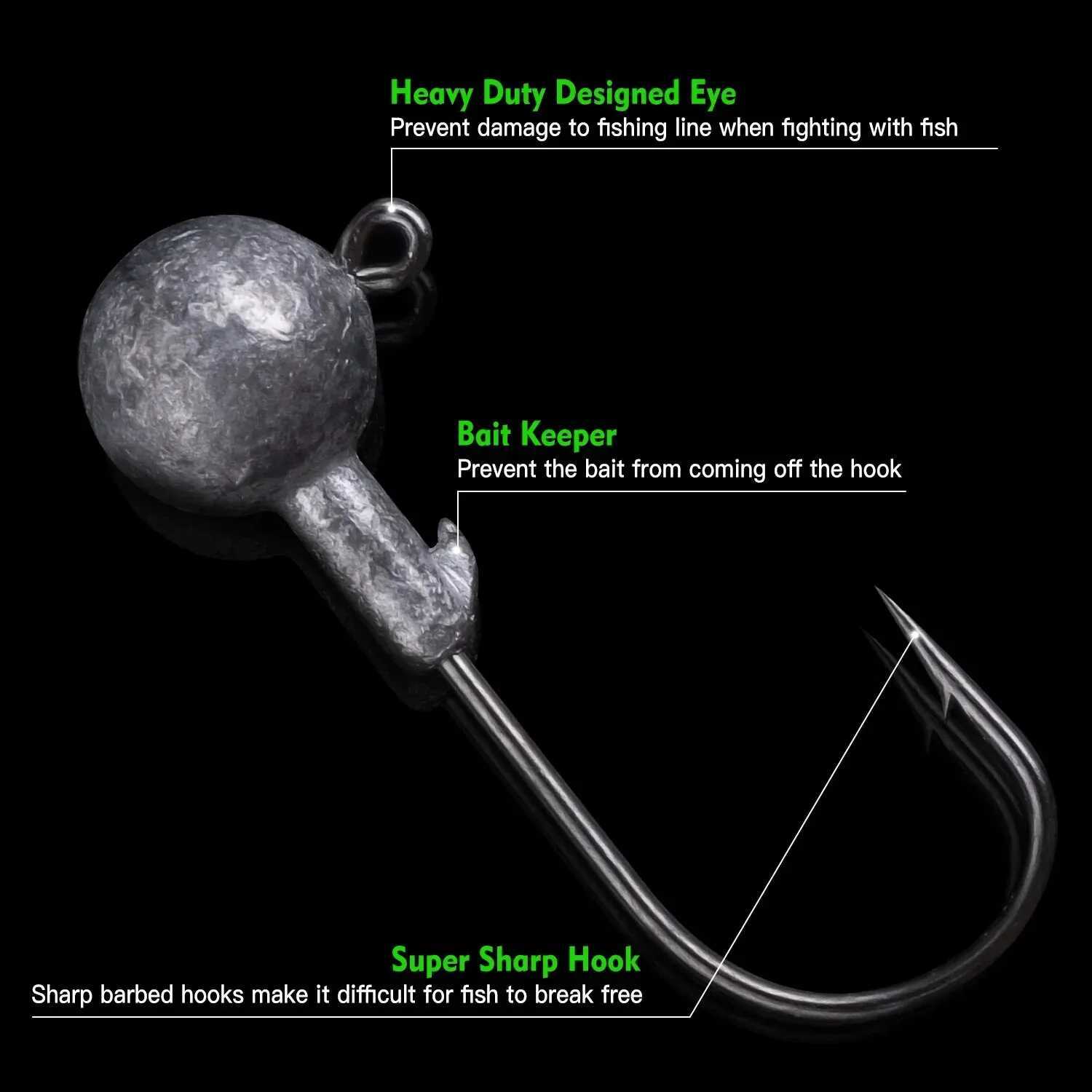 40pcs/lot Soft Lure Kit Soft Fishing Lure 5cm 3.5g Jig Hook with Fishing Tack Box PescaXJ241128