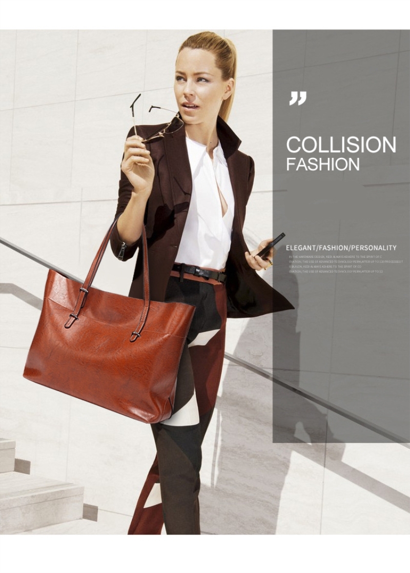 Free Shipping DIDABEAR Brand Leather Tote Bag Women Handbags Female Designer Large Capacity Leisure Shoulder Bags Fashion Ladies Purses Bolsas