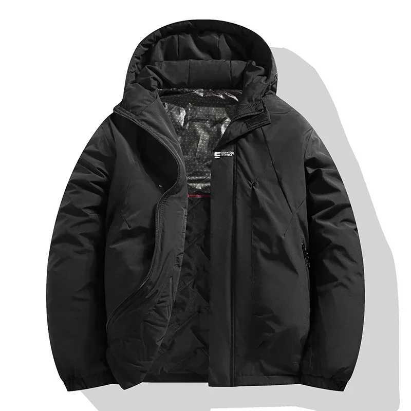 Winter Mens Jackets 2024 New Graphene Warm Windproof Outdoor Camping Hooded stormcoat Mens Waterproof Cotton-padded ClothesXJ241206