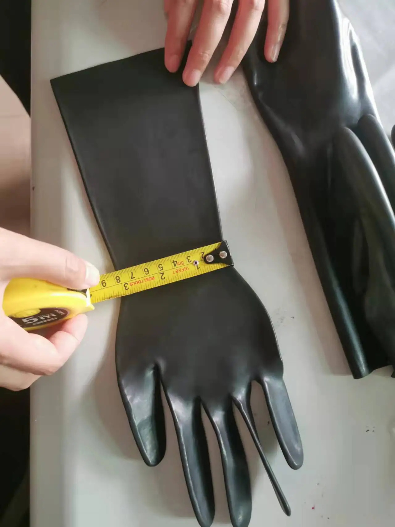 latex gloves molded womens gloves ultra-thin finger short continuous finger seamless five finger fetish 3D version or 2D long 241206