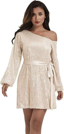 Spring European and American Women's Fashion Stand up Collar Solid Color Glitter Short Casual Versatile Dress 2024 New Style Elegant Clothing