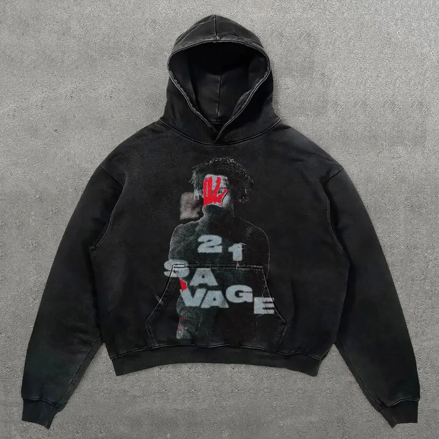 2024 AutumnWinter American Printed Zipper Hoodie Coat y2k Harajuku Goth Streetwear Tops 240830