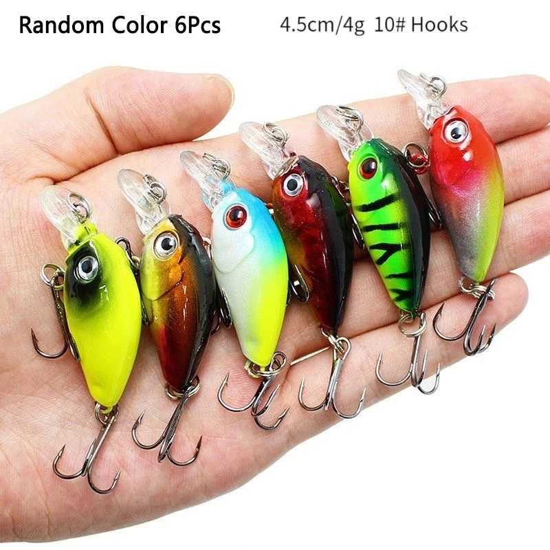 Crankbaits Set Mixed Colors Bait Fishing Lure Lot Minnow Wobbr Bass Swimbait Sea Swim Hard Lures Sinking Tack pescaXJ241128