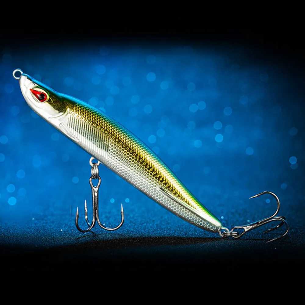1PCS Sinking Pencil Wobbrs Pike Hard Lures 8cm/9.5cm Fishing Minnow Artificial Baits with Treb Hook Swim Crankbaits TackXJ241128
