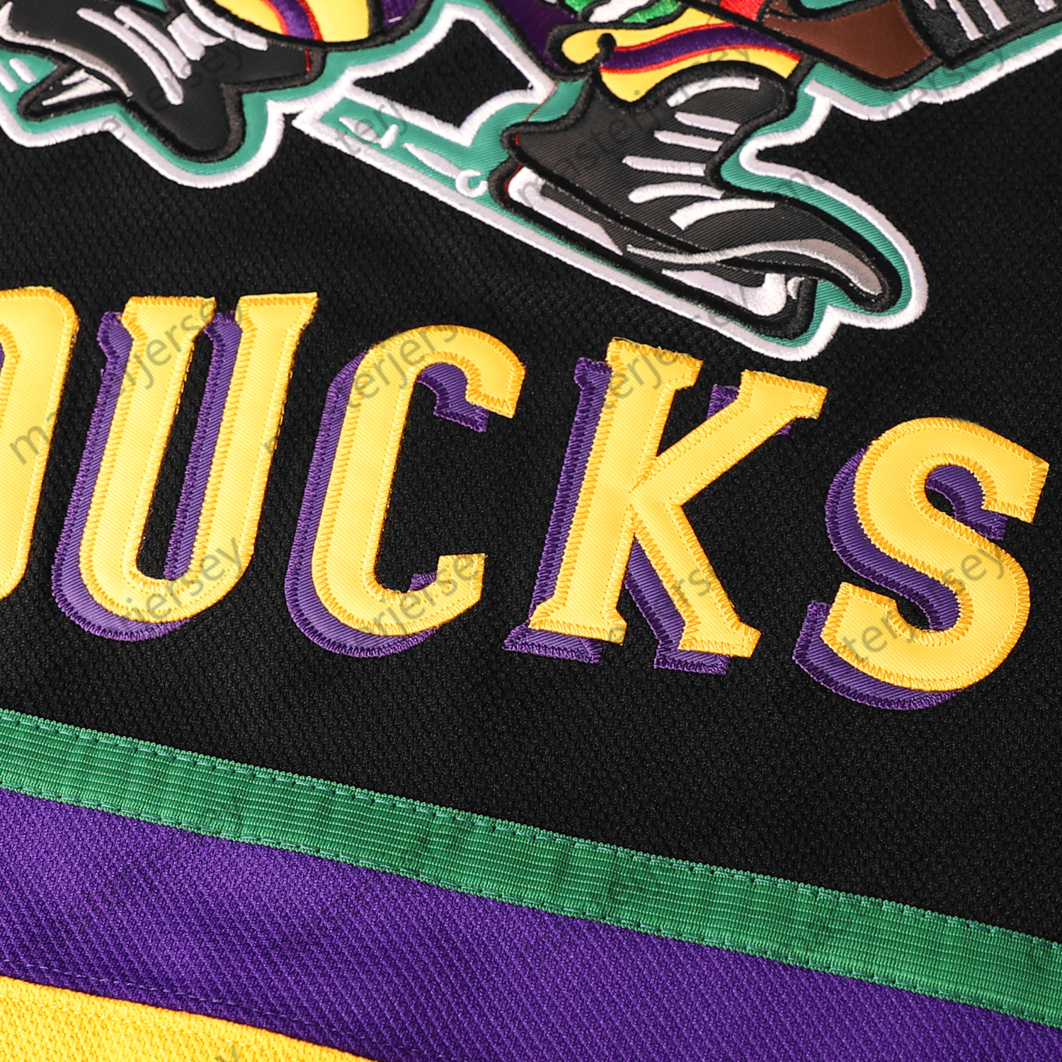 Green Duck #96 99 33 Men's Movie Hockey Jersey V-Neck, Embroidered Letter & Number Design, Polyester, Machine Washable - Perfect for Sports