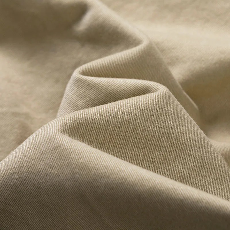 2024 Summer Mens Baggy Multi Pocket Cargo Shorts Male Cotton Khaki Mens Shorts Short Pants 30-38 No Belt 241206