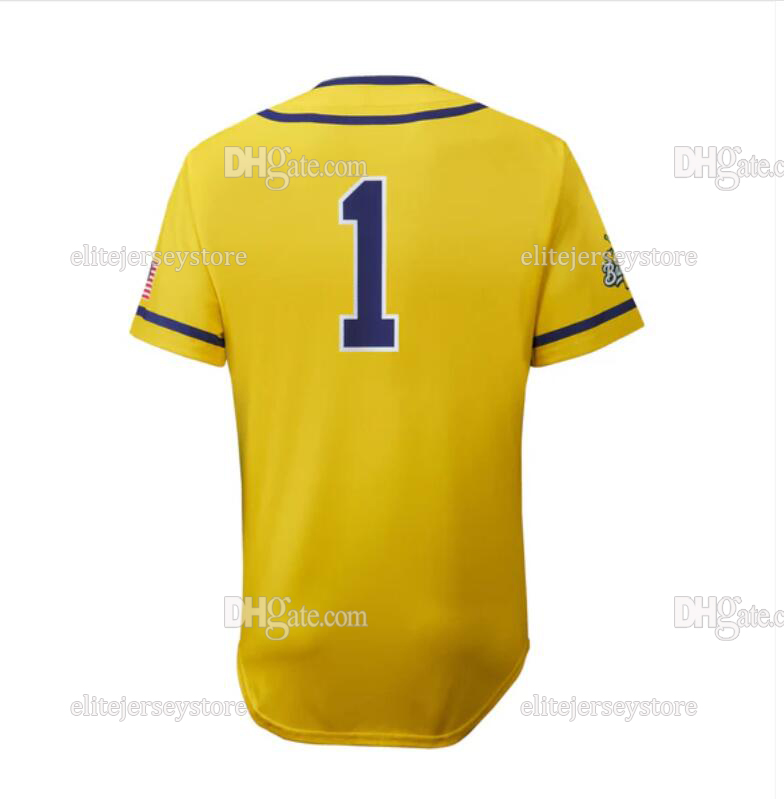Savannah Bananas Baseball Jersey Noah Bridges Jackson Olson Eric Jones Noah Niznik Adam Virant Zack Gillum Reese Alexiades Ryan Cox Kyle Luigs Eric Jo