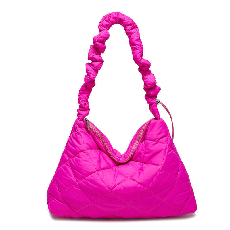 Korean Version Of Down Cloud New Single Shoulder Diagonal Cross Bag, Niche And Simple Pleated Underarm Dumpg Bag For Women B1