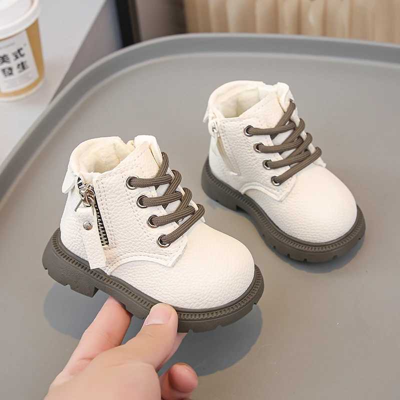 Children Winter Shoes Baby Girls Boys Snow Boots Outdoor Waterproof Kids Plush Boots Anti Slip Soft Sole Infant Toddler ShoesXJ241206