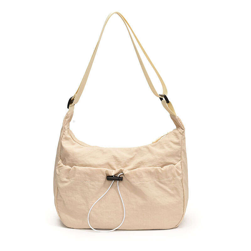 High Appearance Women's Trendy Sports Workwear Style Lightweight Waterproof Nylon Outdoor Cloth Bag, Large Capacity Shoulder Bag B2