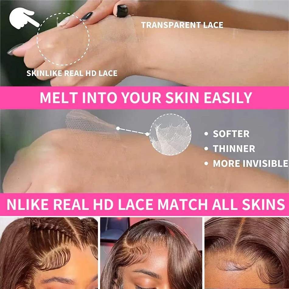 HD 13X6 Chocolate Brown Front Wigs On Sale Body Wave 13X4 360 Full Lace Frontal Wig Human Hair Pre Plucked 180%