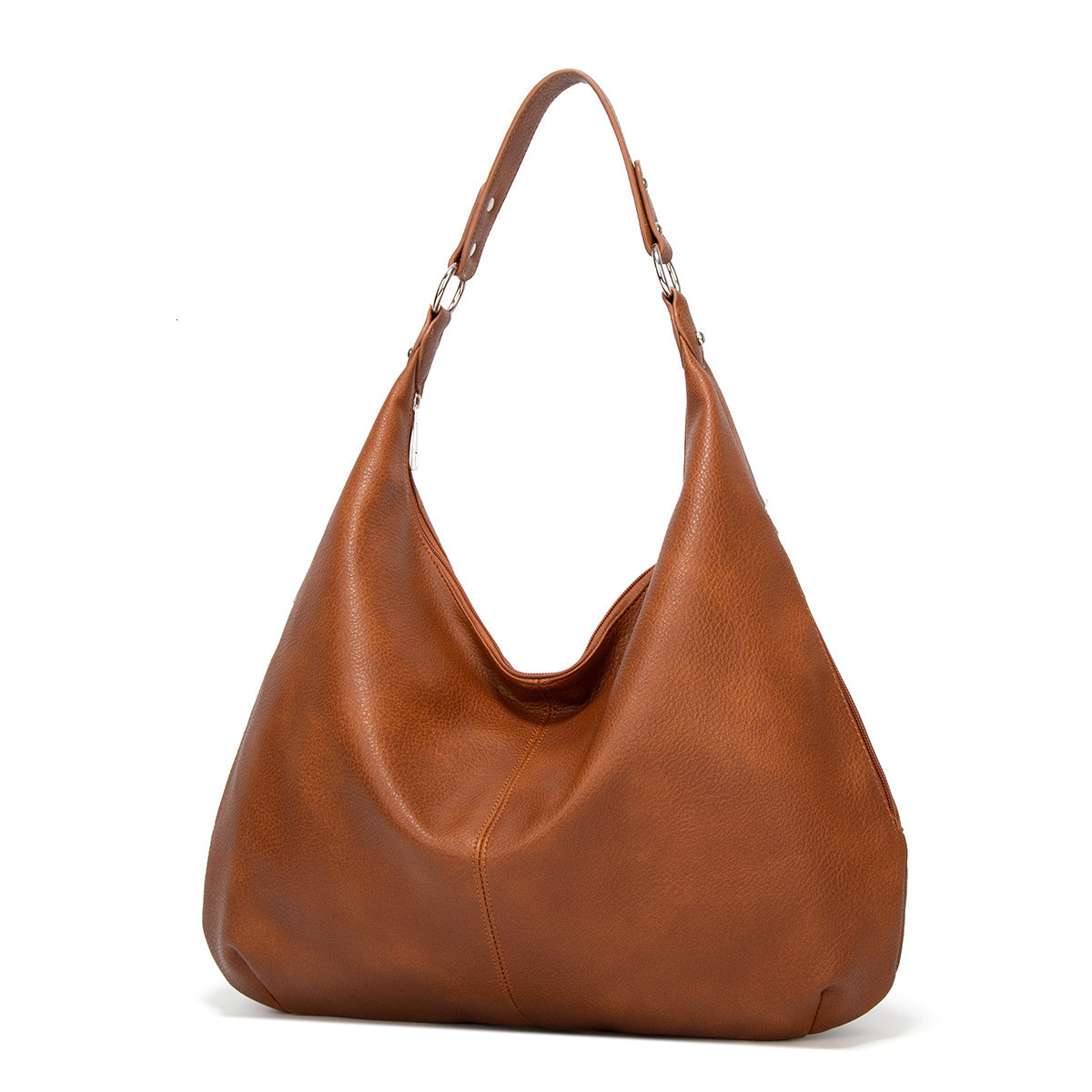 Bag Tote Oil Wax Leather Women's New Work Commuting Large Capacity High-End Sense Shoulder Bag