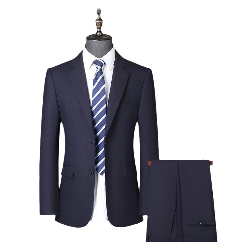 F980Suit for middle-aged men solid color men's business suit wedding suit suit