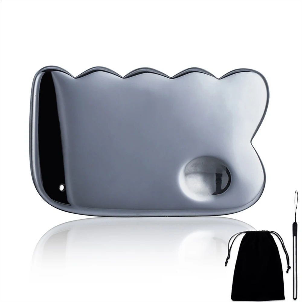 Terahertz Gua Sha Massage Tools Natural Jade Gua Sha Massager Gouache Scraper Stone Neck Body Hydrotherapy Beauty Scraper 241206