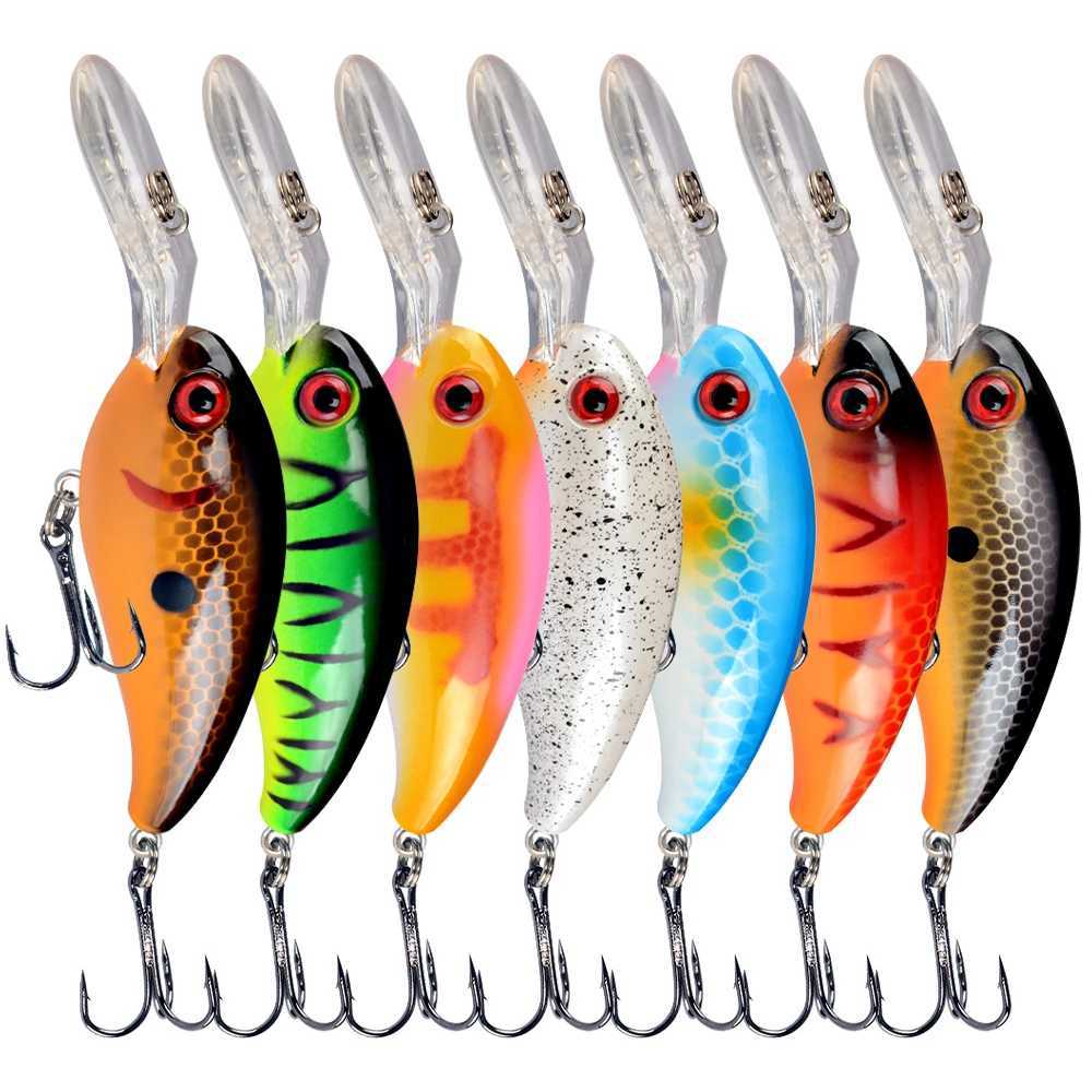 1pcs Crank Fishing Lure Artificial Hard Baits 10cm/15g Crankbait Jerkbait Wobbr Fishing Tack Good Treb Hooks TackXJ241128