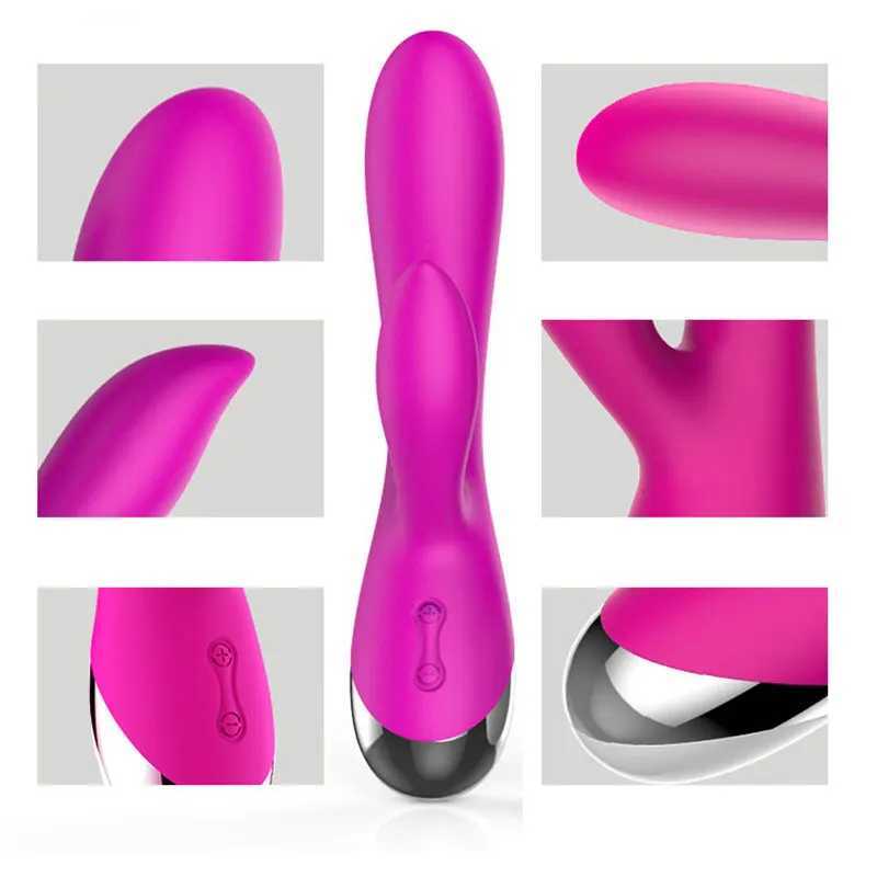 10 Speed G Spot Vibrator USB Rechargeable Powerful Dildo Rabbit Vibrator for Women Clitoris stimulation Massage Adult sex toysXJ241206