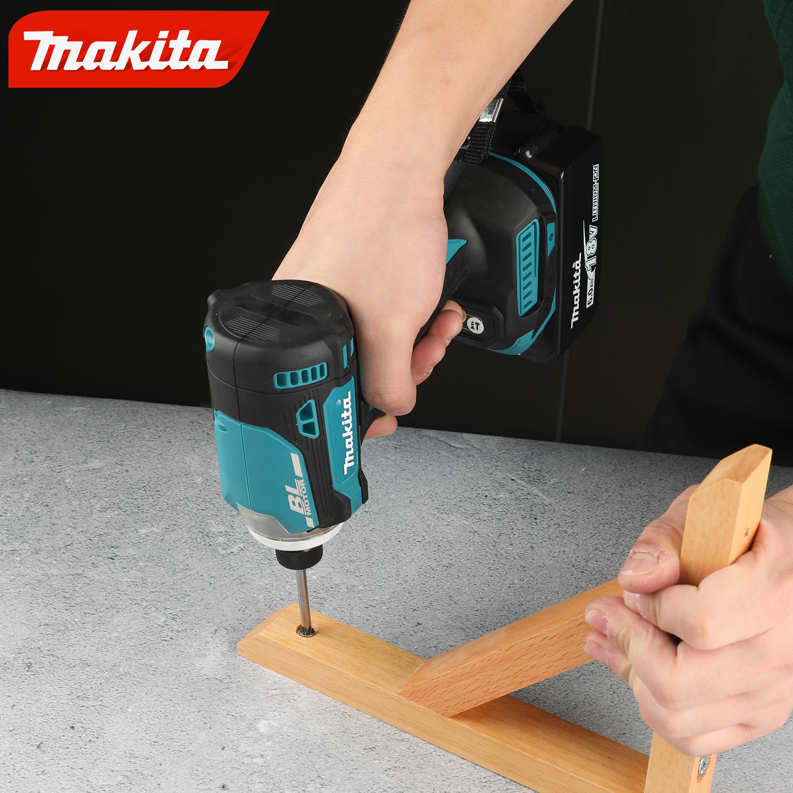 Makita DTD173 Household Impact Screwdriver Set Electric Screwdriver Electric Hand Drill