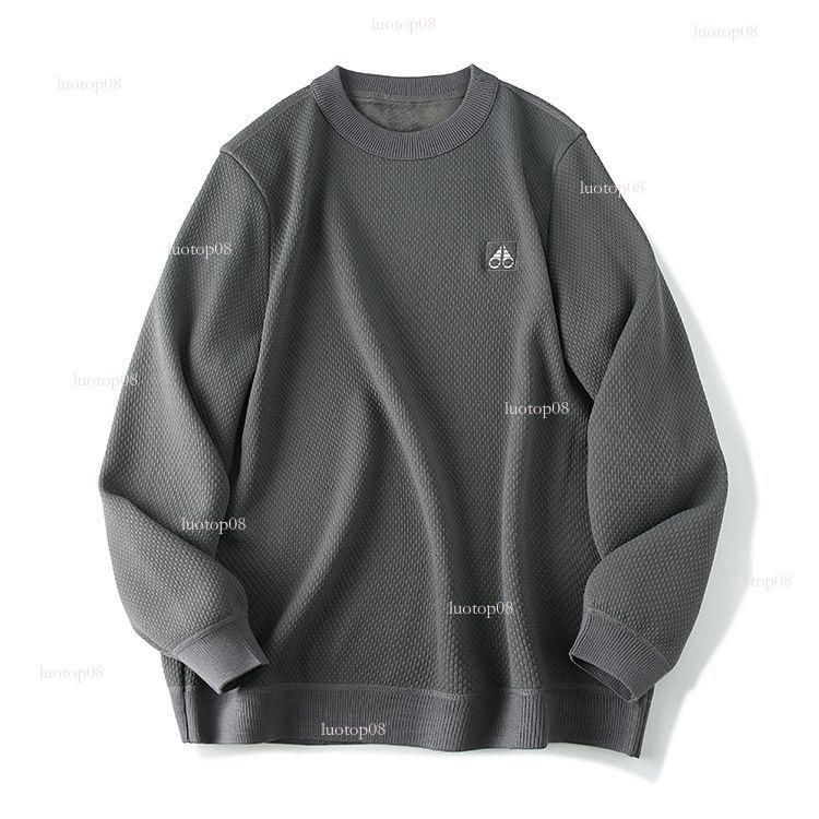 mens hoodie Light luxury mooses designer hoodie High end air layer embossed heating warm velvet winter couple high end pullover hoodie sweatshirt TOP