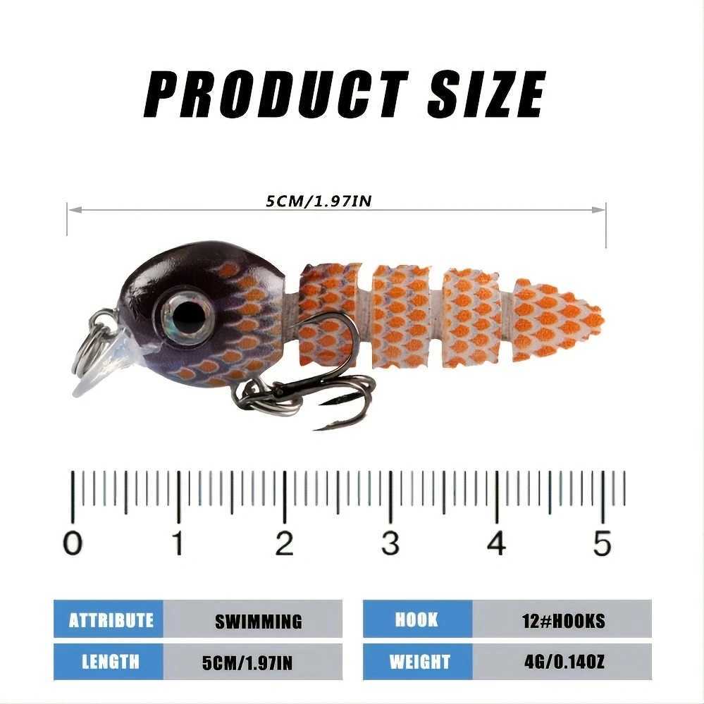 Multi Jointed Swimbait 5.5cm/4g Fishing Lures Crankbait Lifelike Hard Fish Baits Small Fishing Lure Set Wobbrs TackXJ241128