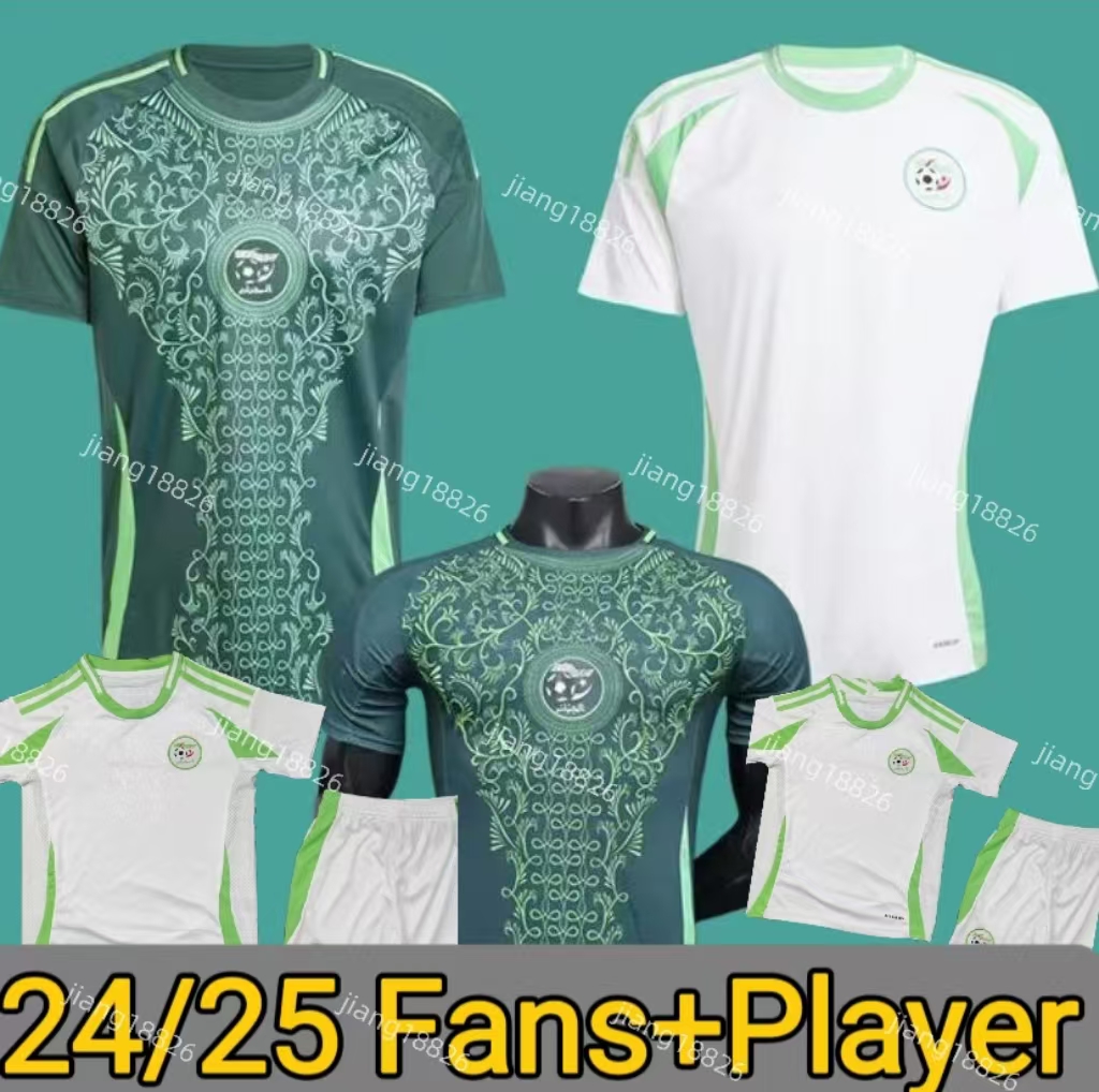 2024 Algeria soccer jersey Fans Player Version 24 25 home away MAHREZ maillot de foot argelia algerie ATAL FEGHOULI SLIMANI BRAHIMI BENNACER DELORT Football Shirts