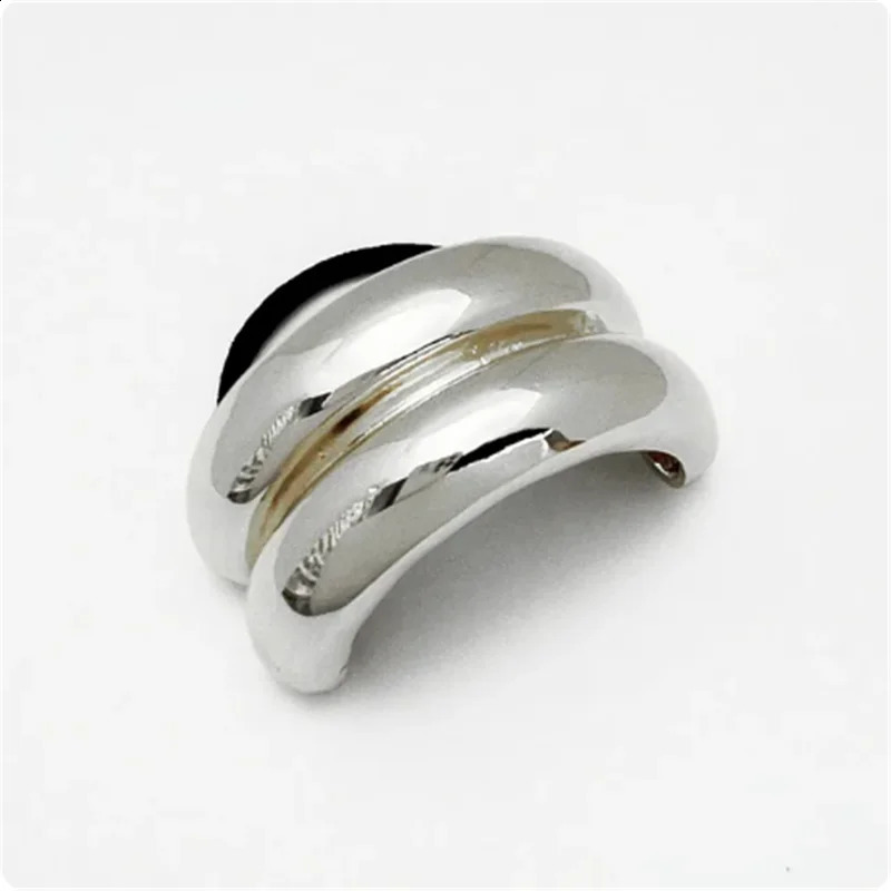 1 simple and thick hollow doublelayer metal hair clip for womens headbands with elastic ropes suitable forwomensheadwear 241122