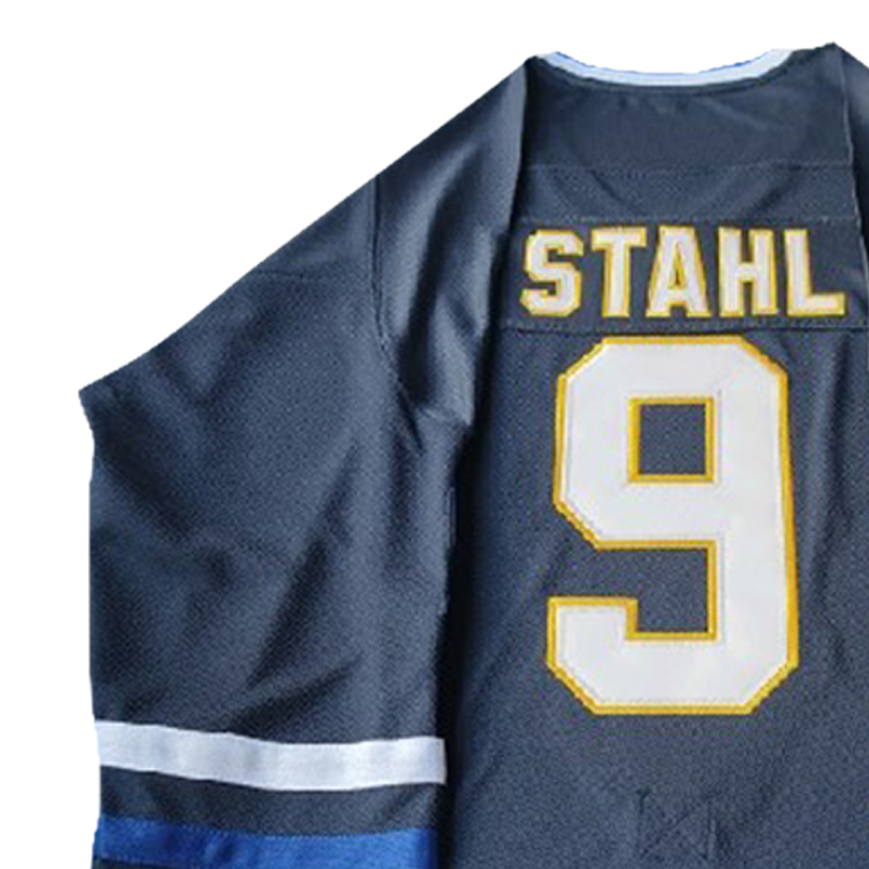 Gunnar Stahl Mens Mighty Ducks 9 Iceland Hockey Jersey Movie Ice Hockey Jerseys Embroidered S-XXXL In Stock