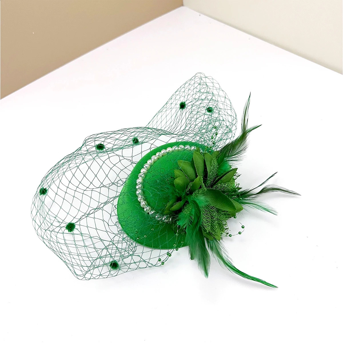 1 womens retro French top hat elegant mesh headdress for evening socialites 241122