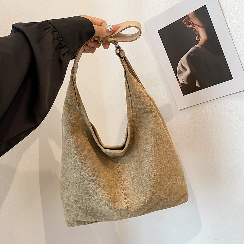 Large Capacity Suede Underarm For Women 2024 New Autumn Winter Fashion Shoulder Fashionable And Stylish Tote Bag