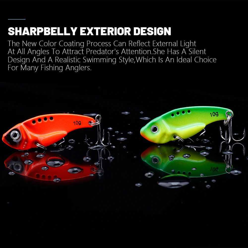 TREHOOK 5pcs In Box Vib Lure Set 3g/7g/10g Sinking Wobbrs For Pike Bass Metal Vibe Crankbaits Fishing Lure KitXJ241128