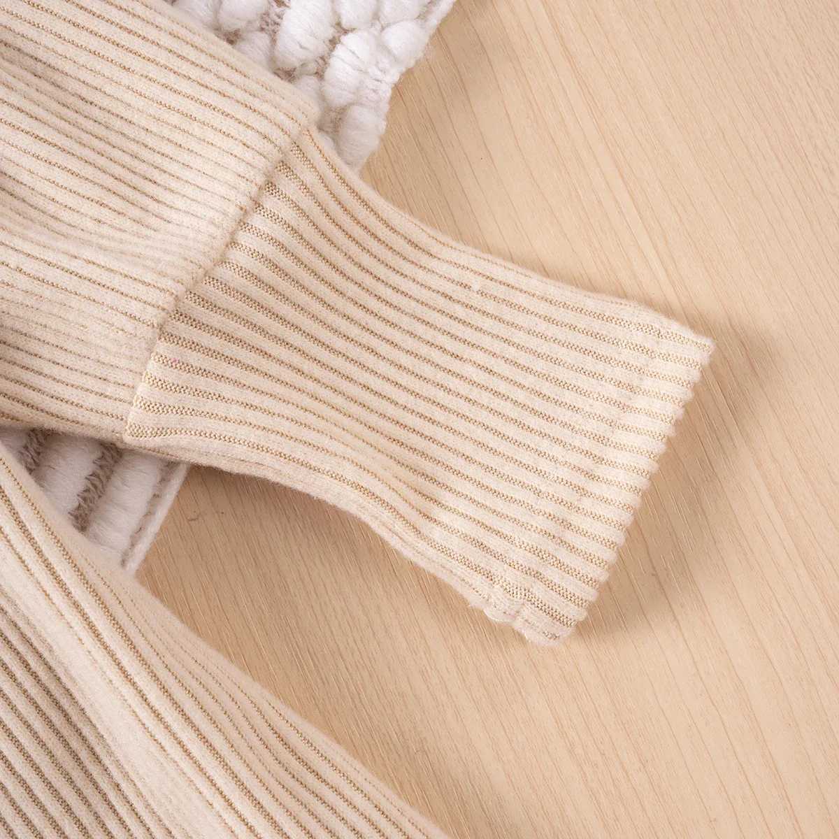 Toddler Girl Spring/Autumn Baby Girl Dress Solid Color Bow Long Sleeve Crew Neck Dress Fashion Bead Decorative Princess DressXJ241206