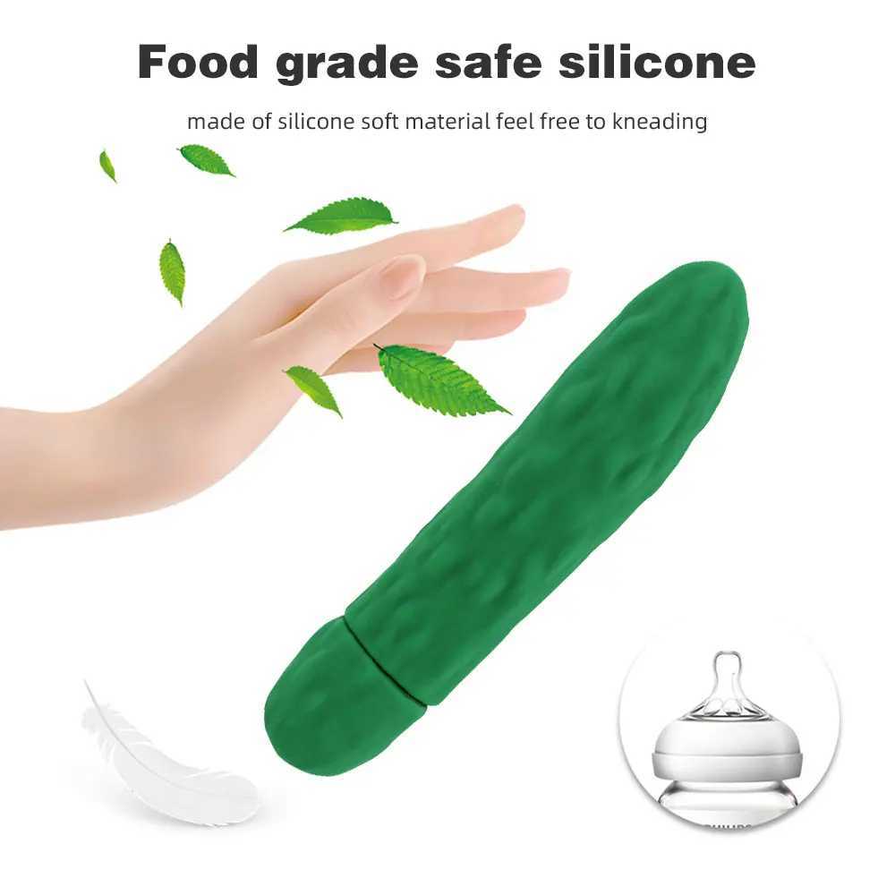 Cucumber Vibrator Dildo Vibrator Sex Shop Nipple Clit Massager Female Masturbator G-spot Vagina Stimulator Sex Toys for CoupleXJ241206
