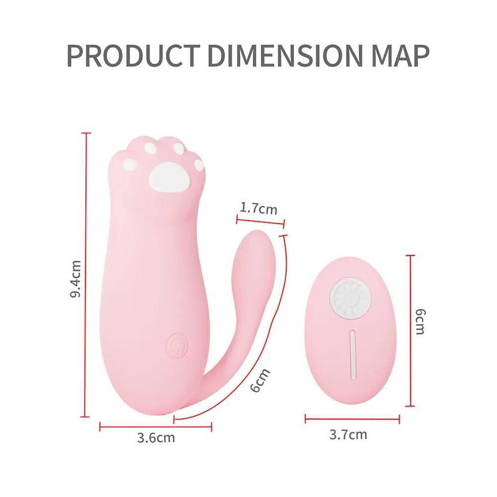 Cat Claw Remote Control Vibrator s For Women G-spot Massage Clitoris Stimulator Female Masturbation Jumping s Sex Toys 18XJ241206