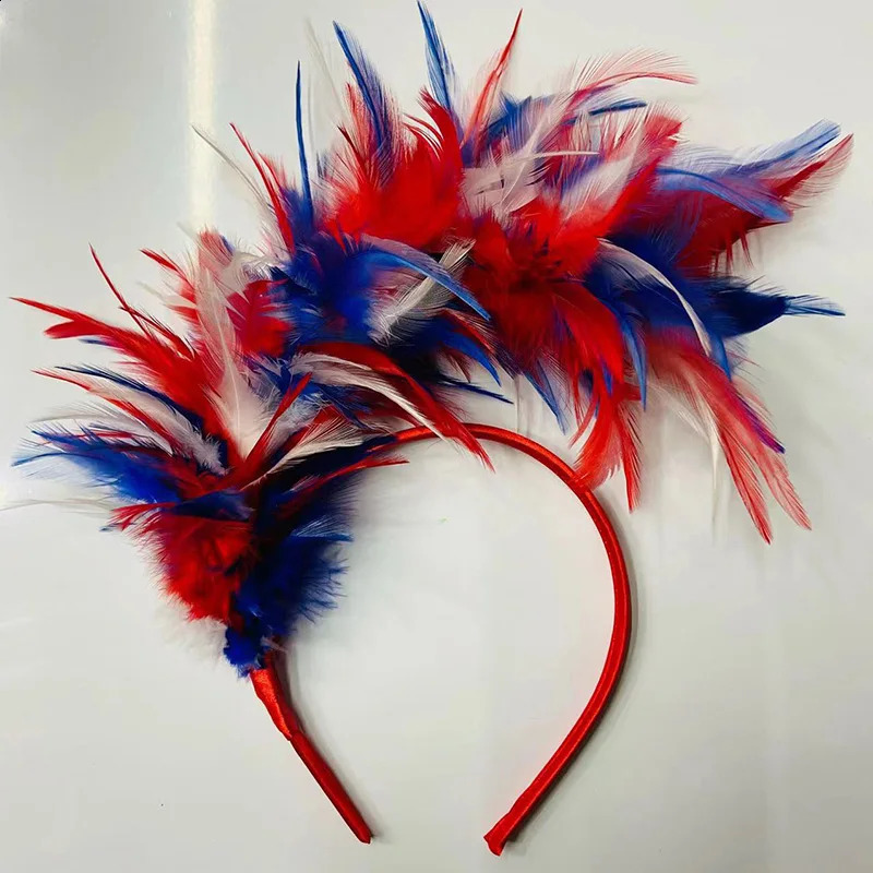 Women Feather Headband Headpiece Perform Halloween Headwear Party Headdress Hair Hoop Ornament 241122