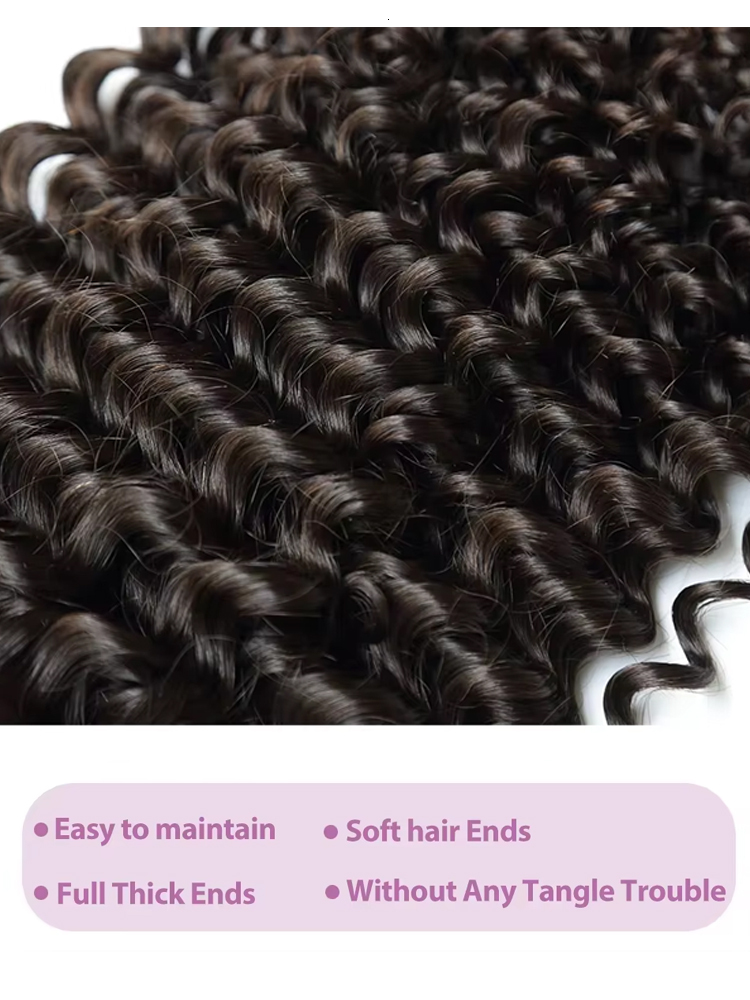 Deep 30 32 Inch Remy Unprocessed Raw Virgin 100% Human Hair Synthetic Hair Water Curly Wave Extensions 3 4 Bundles Deal