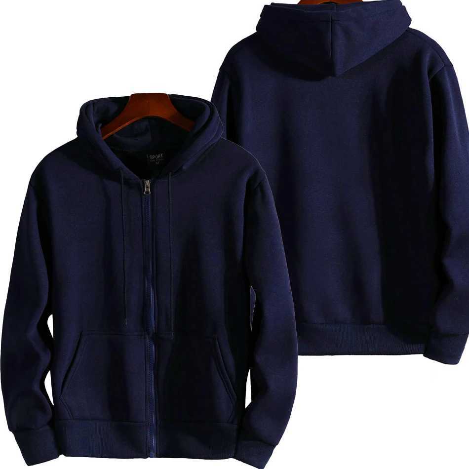 Fashion Zipper Hoodies Women/Men Fashion Long Sleeve Hooded Sweatshirt Casual Autumn Winter Sportwear Solid ClothesXJ241206