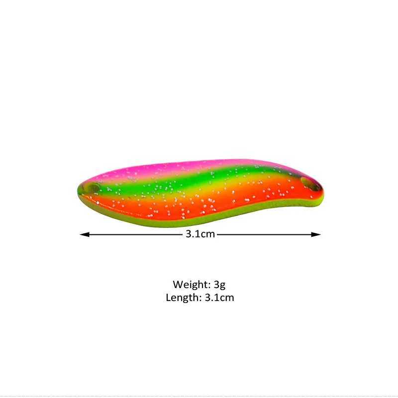 7pcs/Lot 2.3g 3g Fishing Spoon Lure Metal Sequin Trout Lure Swim Bait Spoons Isca Pesca Lrre Truite Fishing Tack AccoriesXJ241128