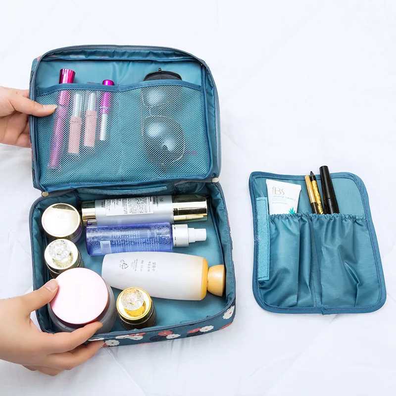 High quality Multifuncti Travel Cosmetic Bag Women Toiletries Organizer Waterproof Female Storage Make up CasesXJ241206