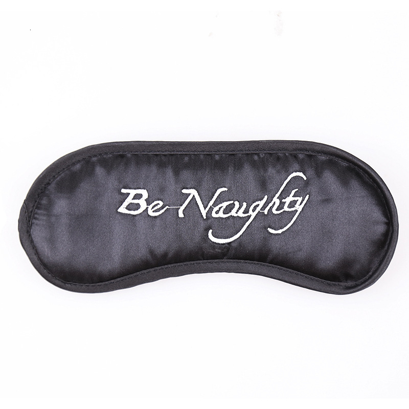 SM Adult Game Masked Eye Covering Toy Color Ding Cloth with Letter Black Eye Mask Training Female Sex Toys