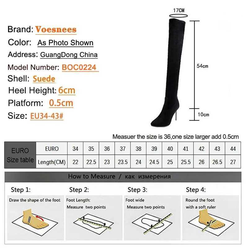 High Quality Super Knee Lg Tube Boots Warm New Winter P High H 6cm 8cm 10cm Black Suede Corner Thin H Party Shoes T241206