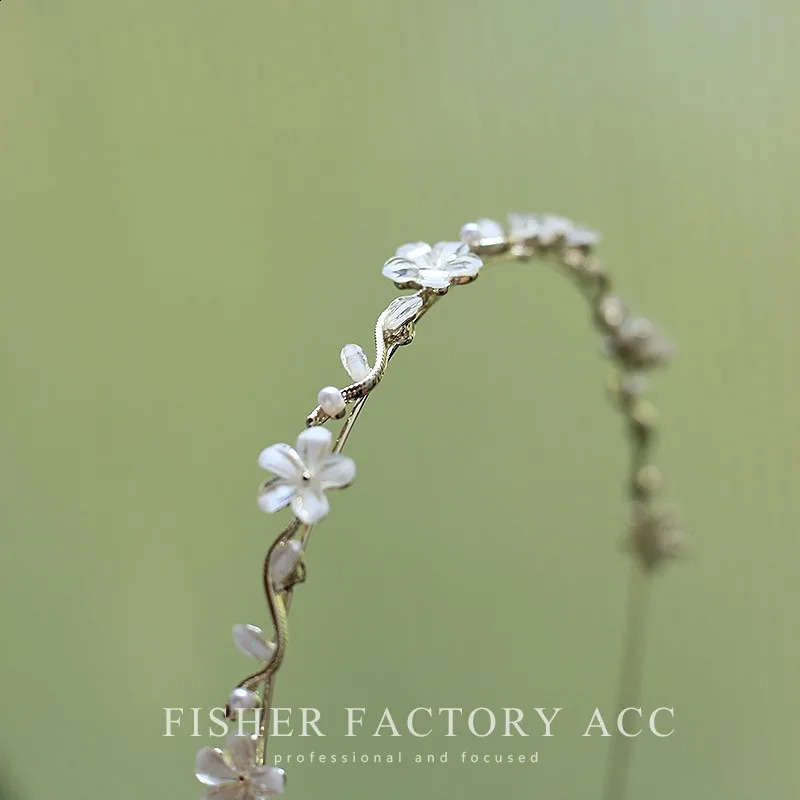 2023 Exquisite Elegant Pearl Flower Hairbands Headband Women Girls Hair Head Hoop Band Accessories Headdress Headwear 241122