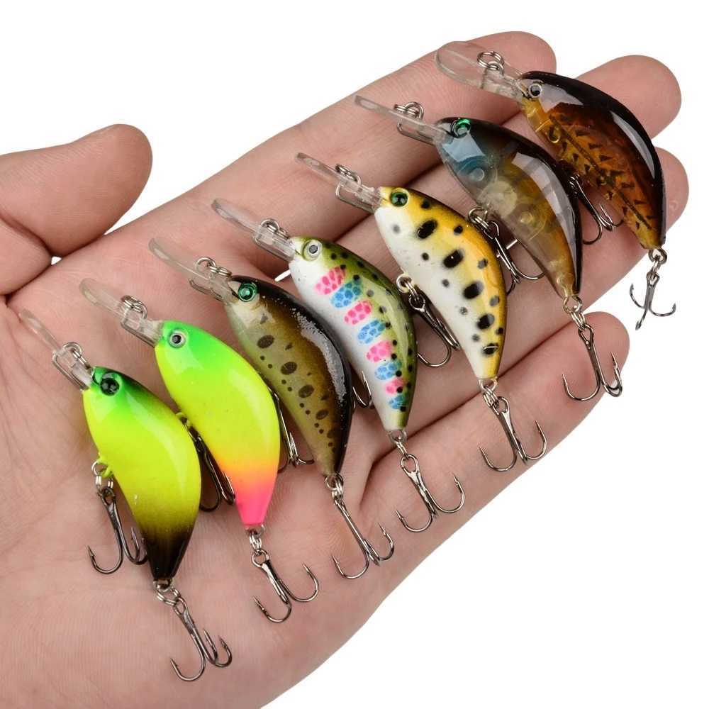 1Pcs Minnow Fishing Lures 4g 5cm Wobbr Slow Sinking Artificial Plastic Hard Bait Crankbait For Bass Pike Pesca Fishing TackXJ241128