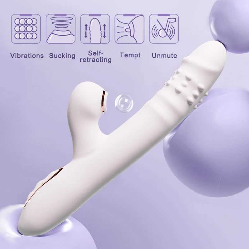 Vibrator Thrusting Dildo with multiple vibration/sucking modes Multifunctional waterproof Sex Toys Thrusting with LickingXJ241206